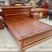 giường hiện đại mẫu italy gỗ gõ đỏ