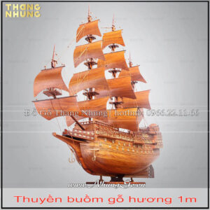 Thuyền buồm phong thủy trang trí gỗ tự nhiên 3. được làm thủ công toàn bộ bởi những nghệ nhân giàu kinh nghiệm, khéo léo và tỉ mỉ
