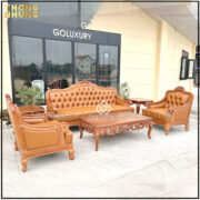 Sofa tân cổ điển gỗ tự nhiên là một trong những mẫu sofa mang đến vẻ đẹp đẳng cấp và sang trọng cho mọi ngôi nhà