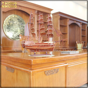 Thuyền buồm đồ gỗ mỹ nghệ gỗ cẩm gia lai quý hiếm