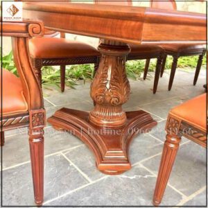 Bộ bàn ghế ăn gỗ gõ có chất lượng cao và bền bỉ