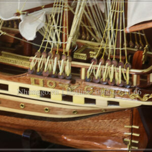 Thuyền buồm France 2 gỗ tràm buồm vải được làm theo nguyên mẫu thuền của Pháp