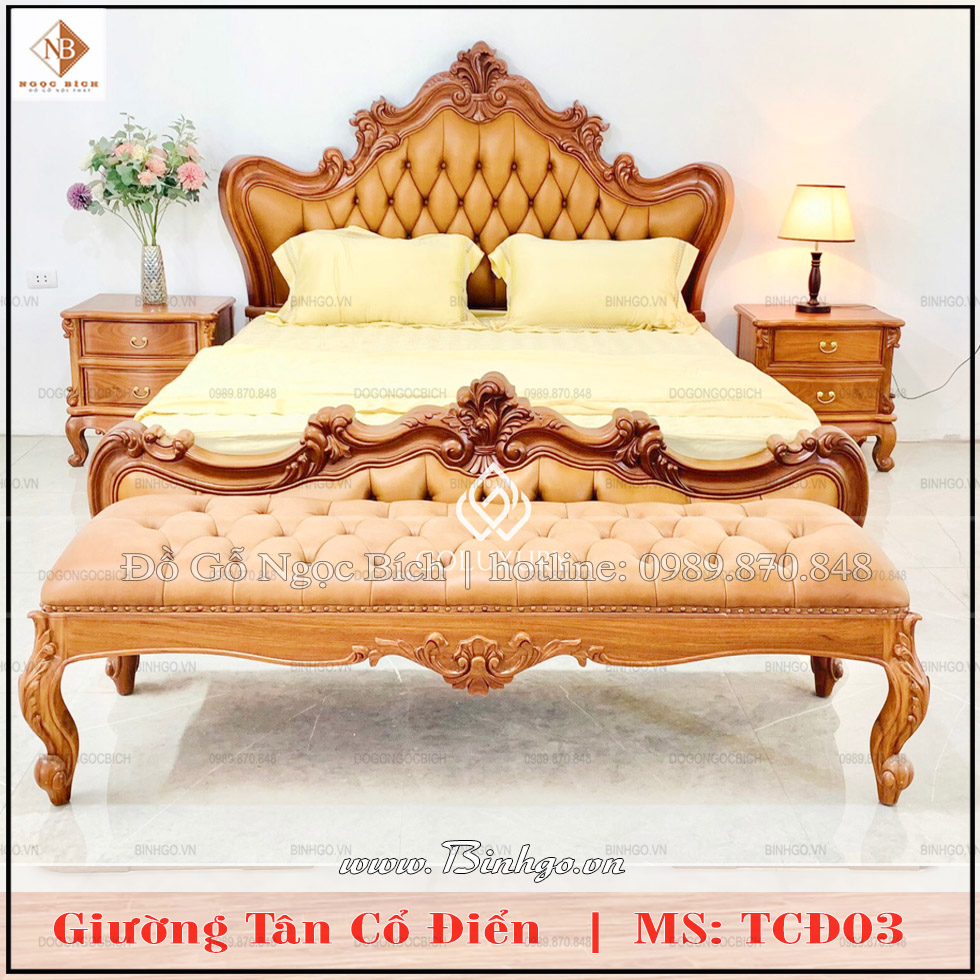 Giường tân cổ điển mẫu số 7