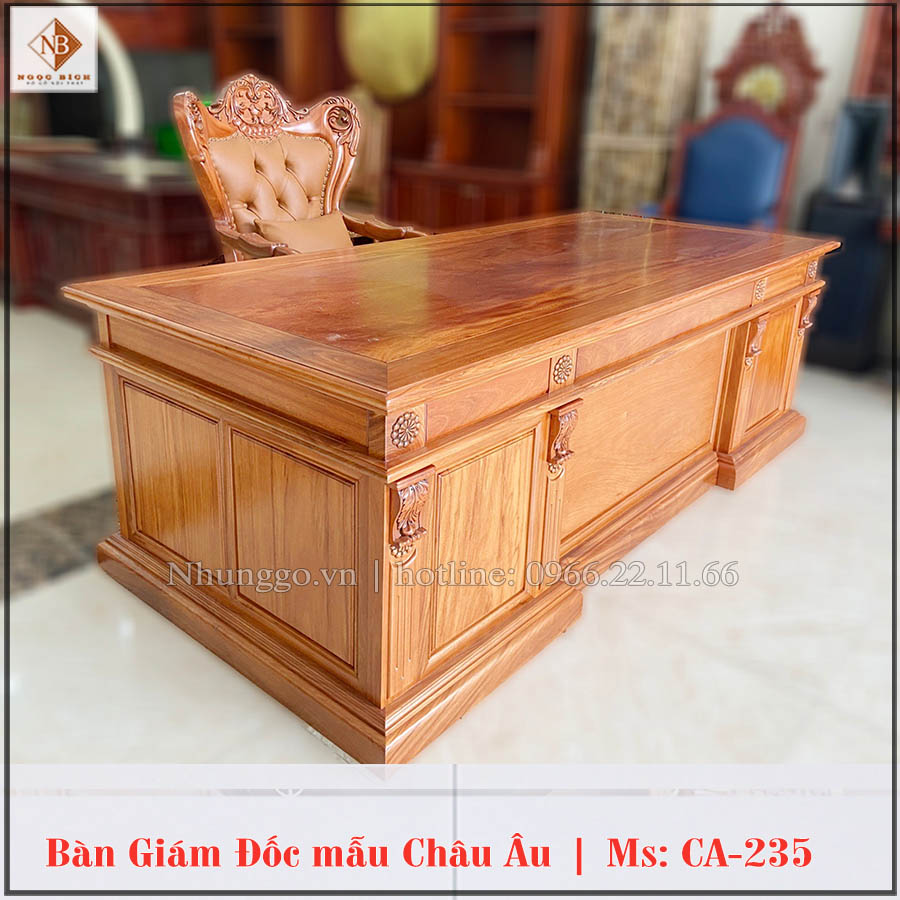 Lựa chọn kiểu dáng kích thước chất lượng sẽ tạo nên một bàn giám đốc hoàn hảo