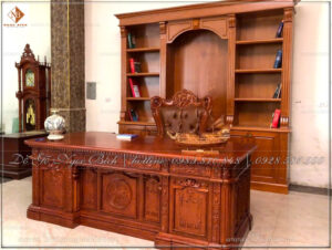 Bộ sản phẩm được làm từ chất liệu gỗ tự nhiên , đường vân rõ nét , sang trọng