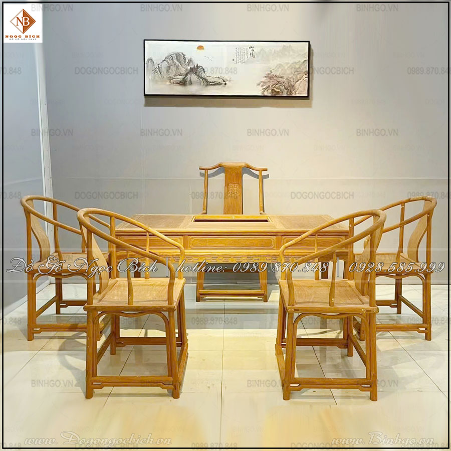 Thiết kế bàn ghế uống trà theo xu hướng tối giản