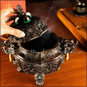 Lư xông trầm bằng gỗ tự nhiên