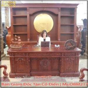 Bàn chủ tịch mẫu tổng thống mỹ gỗ gõ đỏ tại Bắc Ninh được sản xuất tại xưởng sản xuất không qua bất kỳ khâu trung gian nào, giá cung cấp đại lý toàn quốc