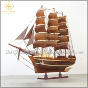 Mô hình thuyền buồm Kaiwan gỗ cẩm được làm thủ công bằng tay bởi các nghệ nhân làng nghề