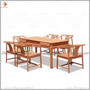 Bàn ghế phòng trà gỗ tự nhiên đẳng cấp vượt thời gian