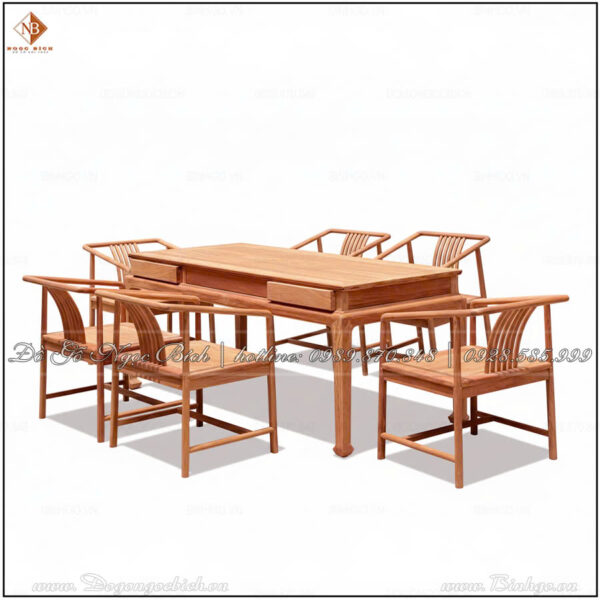 Bàn ghế phòng trà gỗ tự nhiên đẳng cấp vượt thời gian