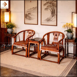 Bộ Minh Đế gỗ sưa 3 món không chỉ là nội thất tiếp khách, mà còn là một phần của không gian sống