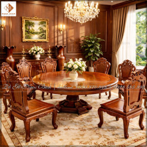 noi-that-phong-an-tan-co-dien-go-tu-nhien-cao-cap Nội thất phòng ăn tân cổ điển gỗ tự nhiên cao cấp